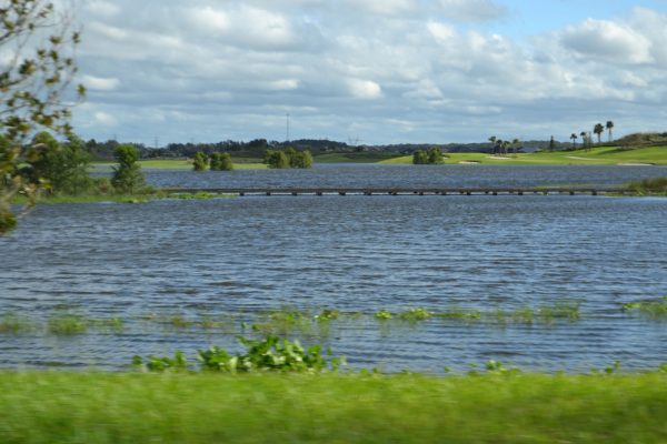 High water levels at Belle Glade Golf Course