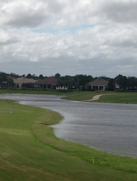 Watery hazard at Mallory Square Golf Course