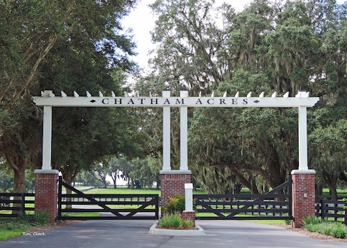 The new entrance to Village of Chatham Acres