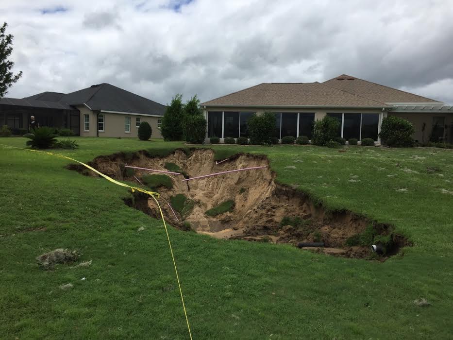 Large Sinkholes Open Up In Villages In Wake Of Hurricane Irma S
