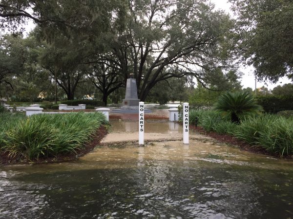 Flooding at Veterans Memorial Park near Spanish Springs