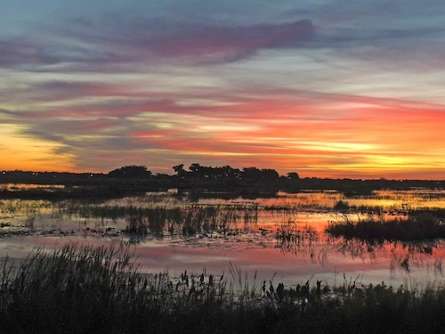 Another beautiful sunrise over Evans Prairie in The Villages ...