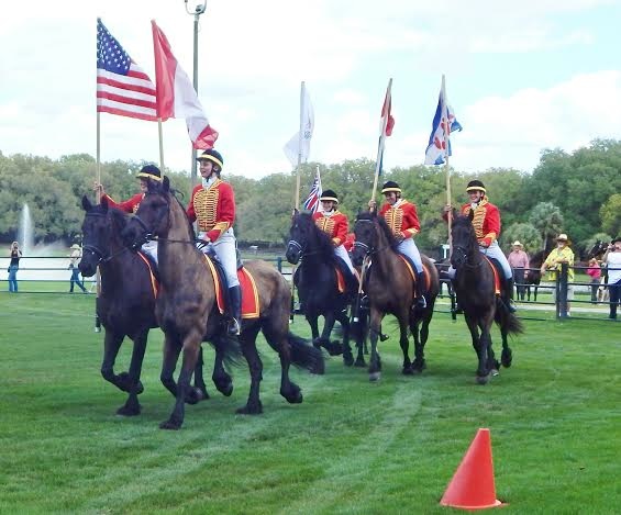 Cross-country caravan of horse drawn wagons arrives at Grand Oaks ...