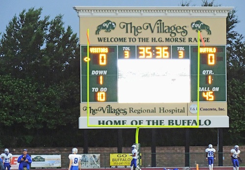 Buffalo football team playing a game in The Villages. - Villages-News.com