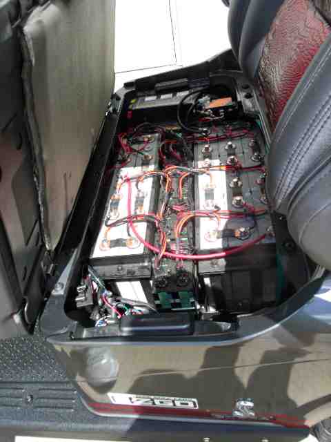 Golf cart travels 114 miles on lithium charged battery ... 1983 ezgo wiring diagram 