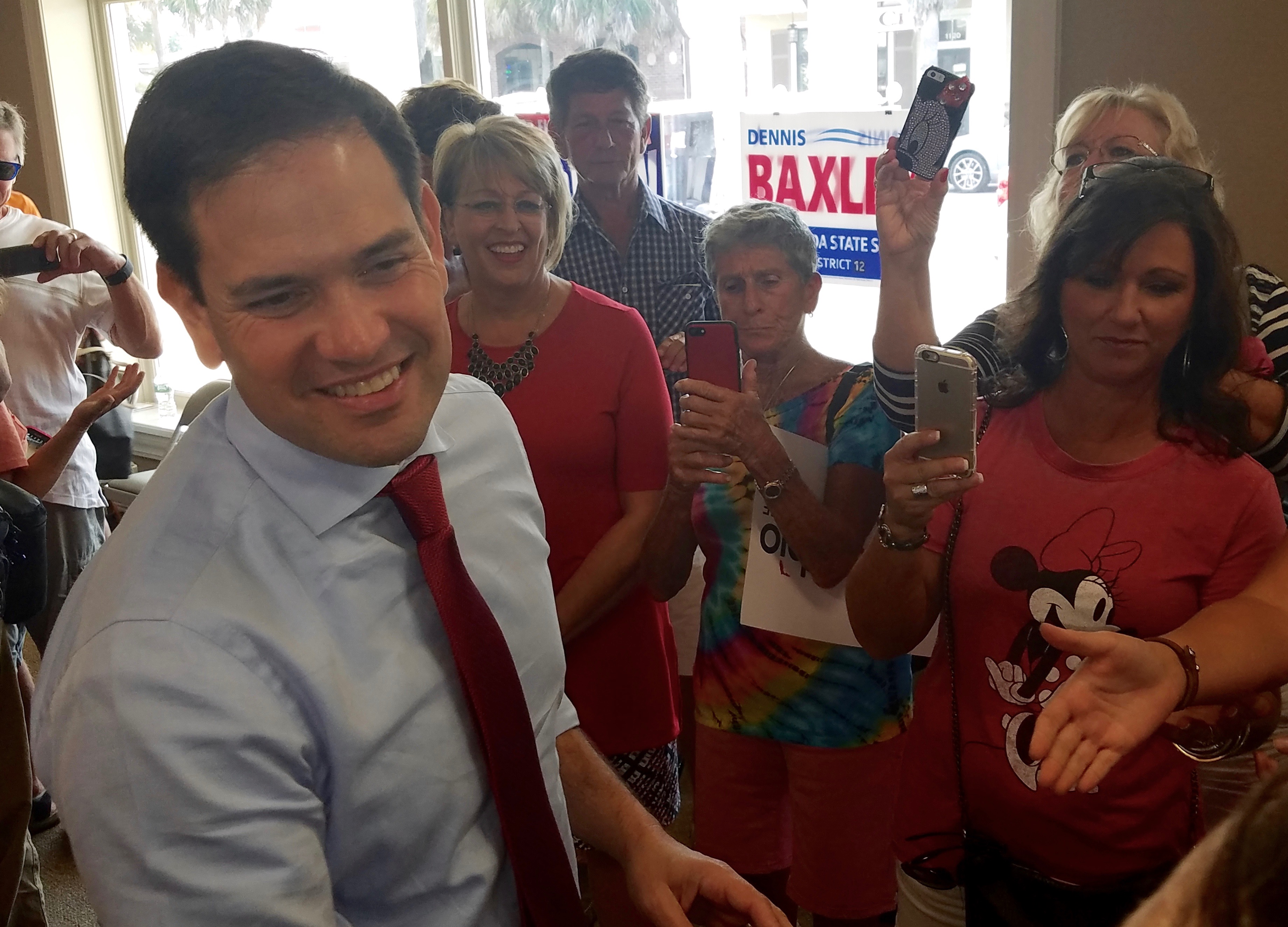 Marco Rubio Makes Final Appeal To Vote Top To Bottom Republican In The Villages Villages