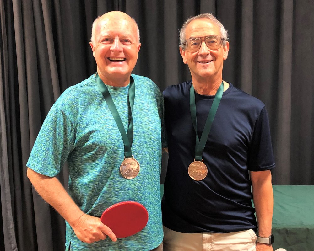 Villagers take home Senior Games medals in hotly contested table tennis