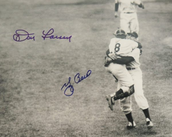 Yogi Berra uniform worn during Don Larsen's perfect game in 1956