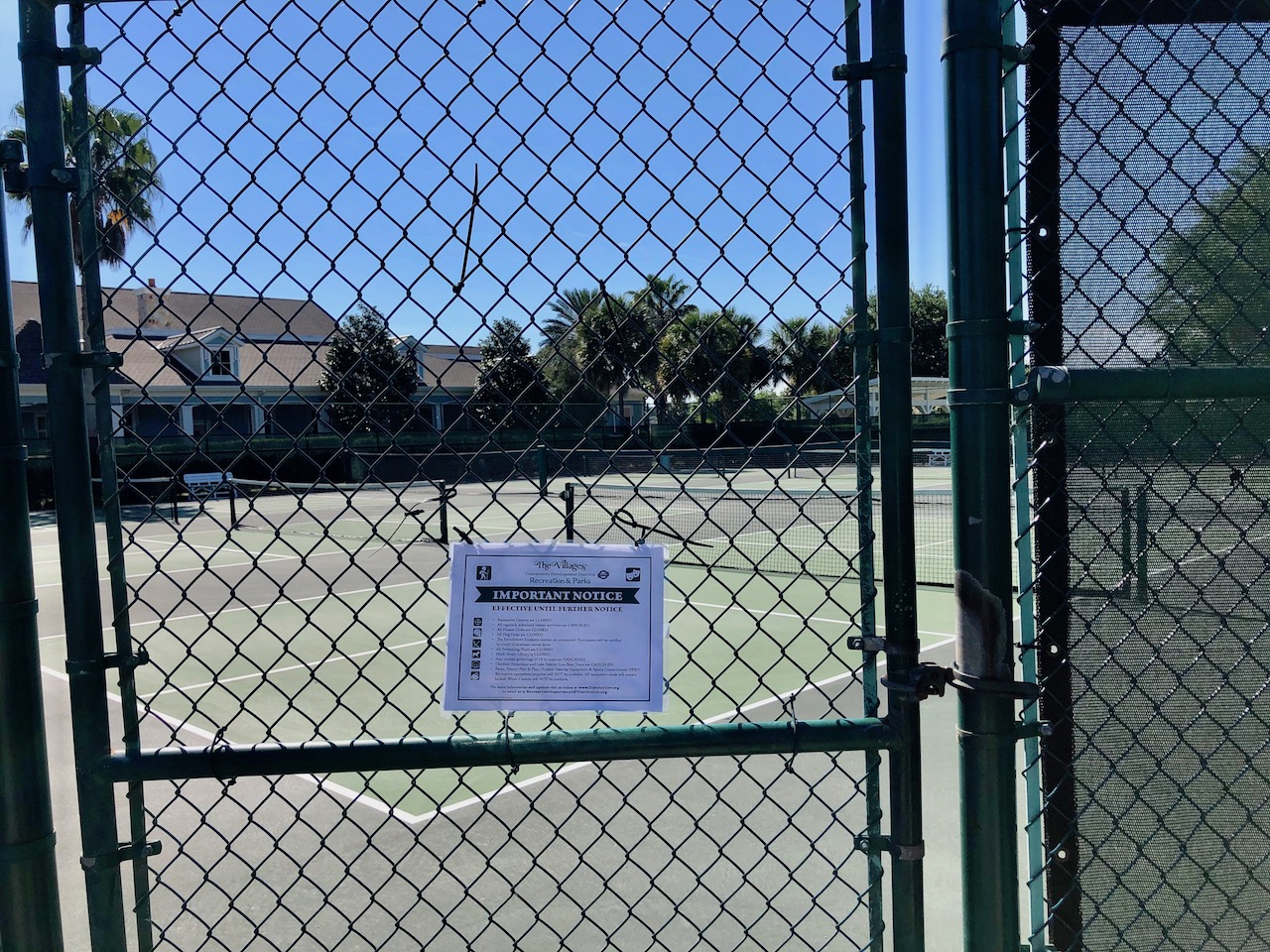 Pickleball courts in The Villages fall silent due to social distancing