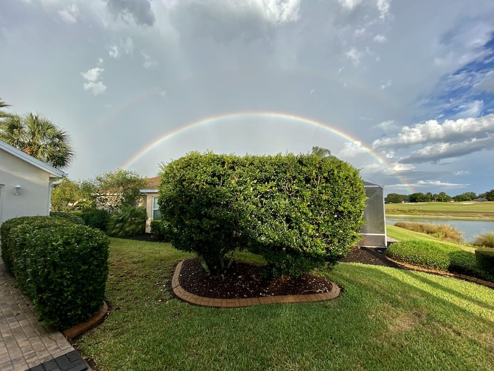 Beautiful Rainbow After Rain Storm