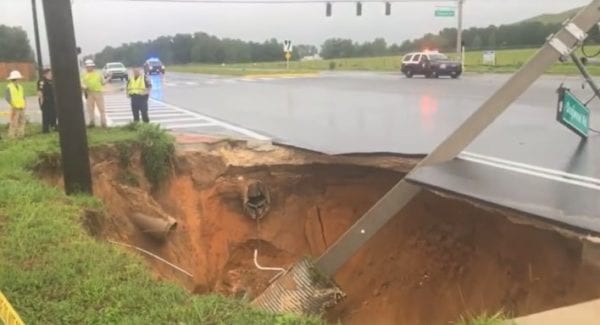 Summerfield man injured in crash after massive sinkhole opens up in ...