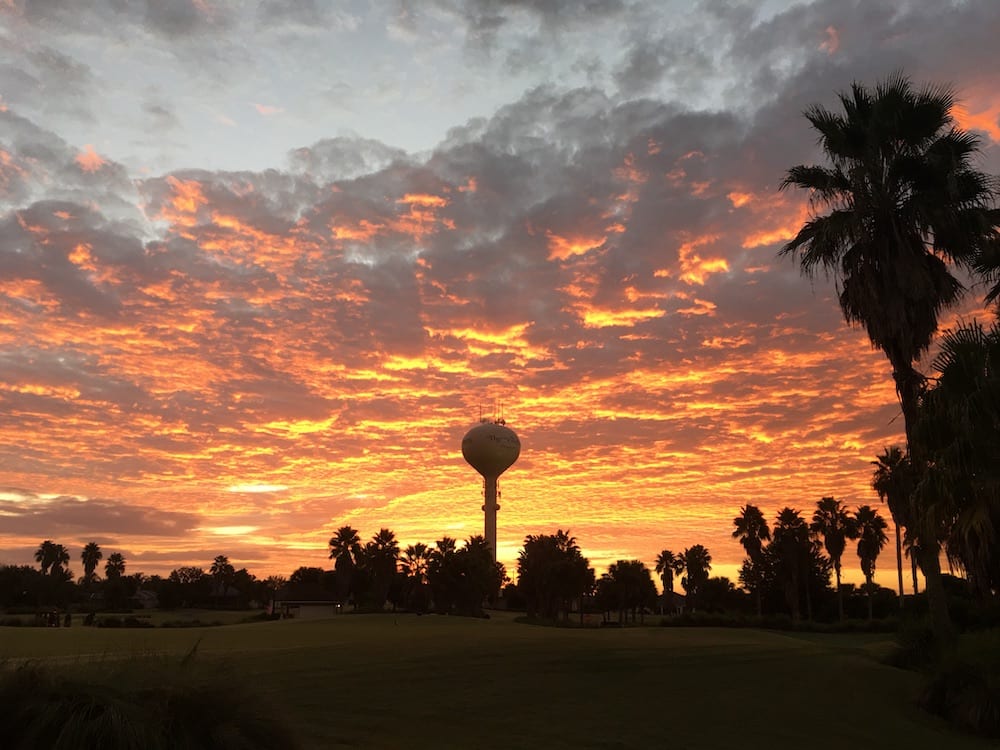 Beautiful Sunrise Over Turtle Mound Executive Golf Course Villages