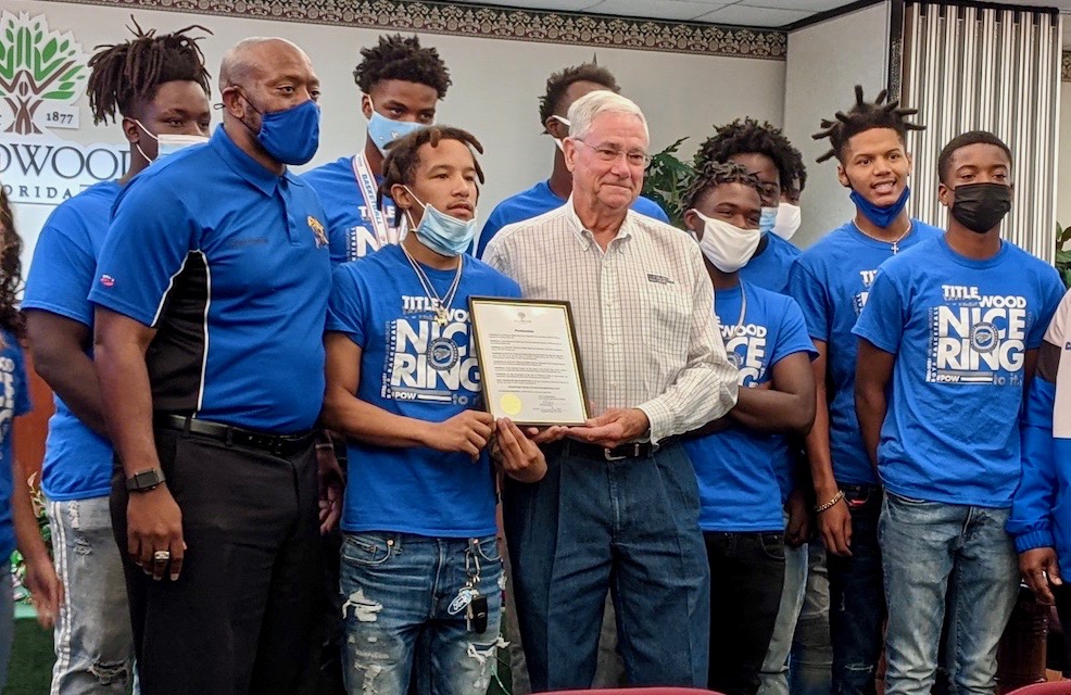 Wildwood championship basketball team honored at City Hall Villages