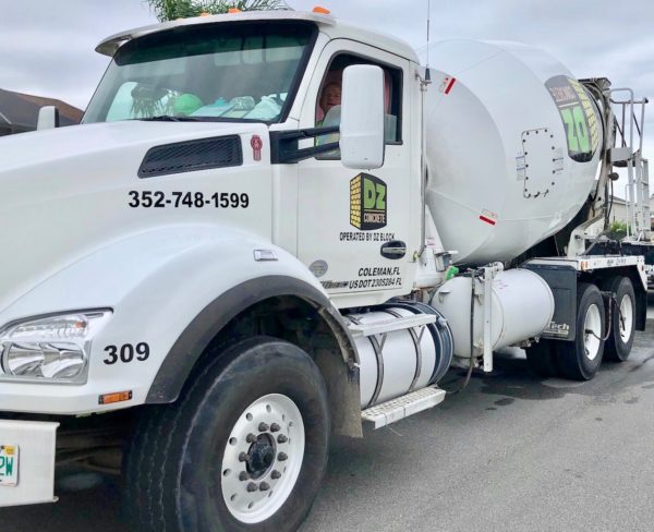 A DZ Concrete truck