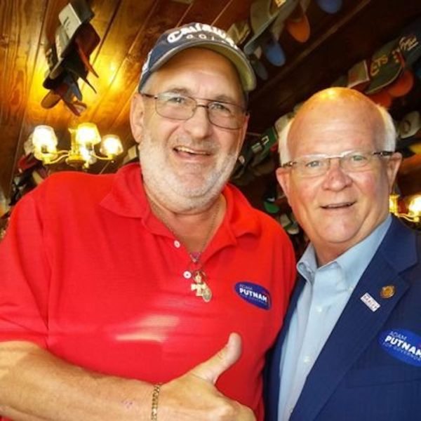 David Serdar left with state Sen. Dennis Baxley