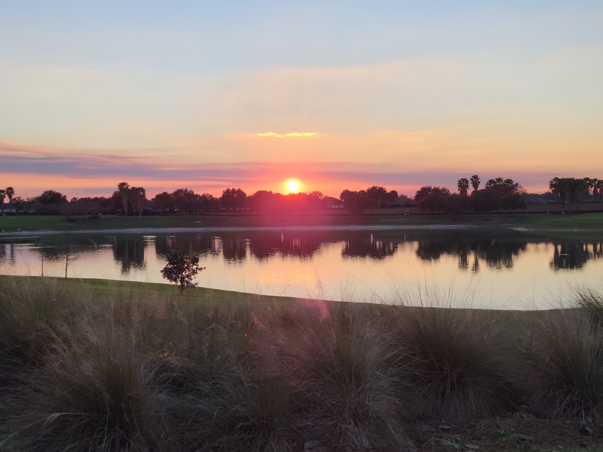 Beautiful Sunset At Sarasota Executive Golf Course In The Villages