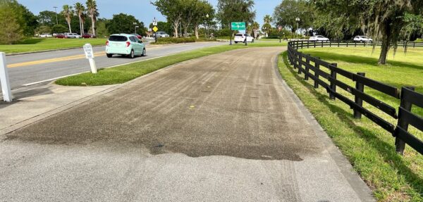 This section of the multi modal path shows the evidence of the recent chemical treatment