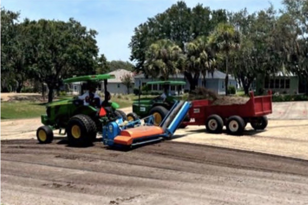 Renovation excavation taking place at Mira Mesa Executive Golf Course