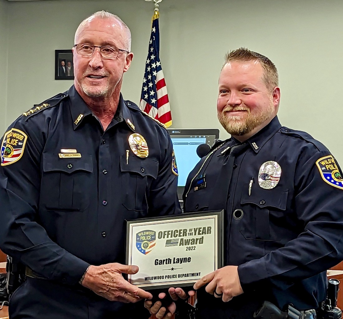 Wildwood police officer honored for creating traffic enforcement unit ...