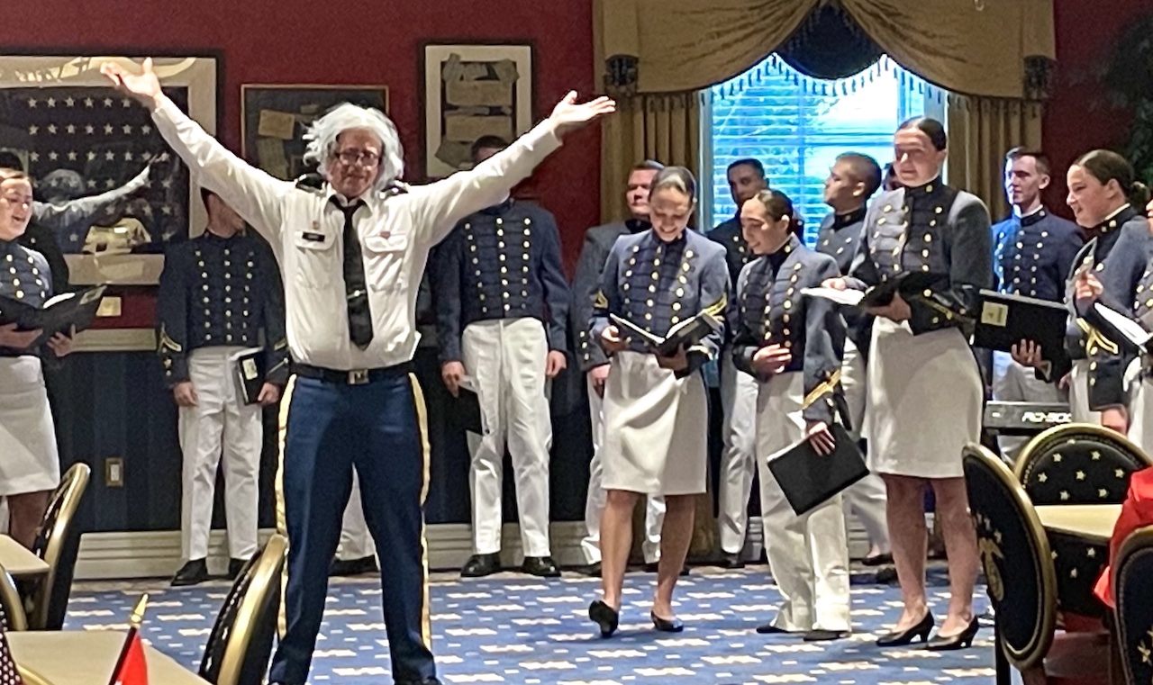 Virginia Military Institute cadets perform in The Villages