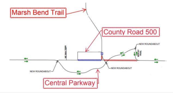 Marsh Bend Trail detour