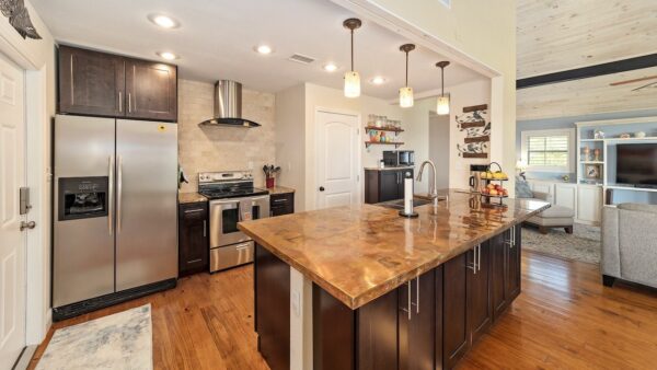 Kitchen at Bird Island property