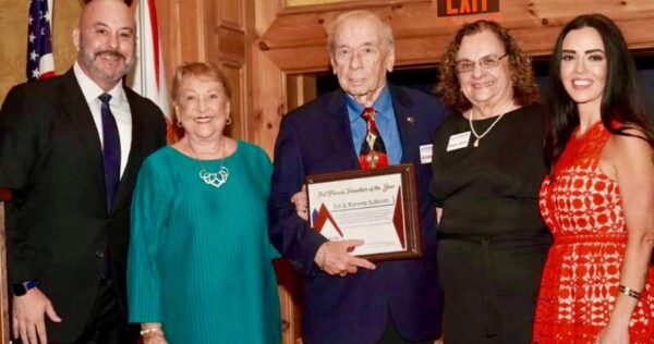 State Senator Blaise Ingoglia, Pat Francis, Ed Sullivan, Ronnie Sullivan and Sumter Republican Party Chair Samantha Scott.