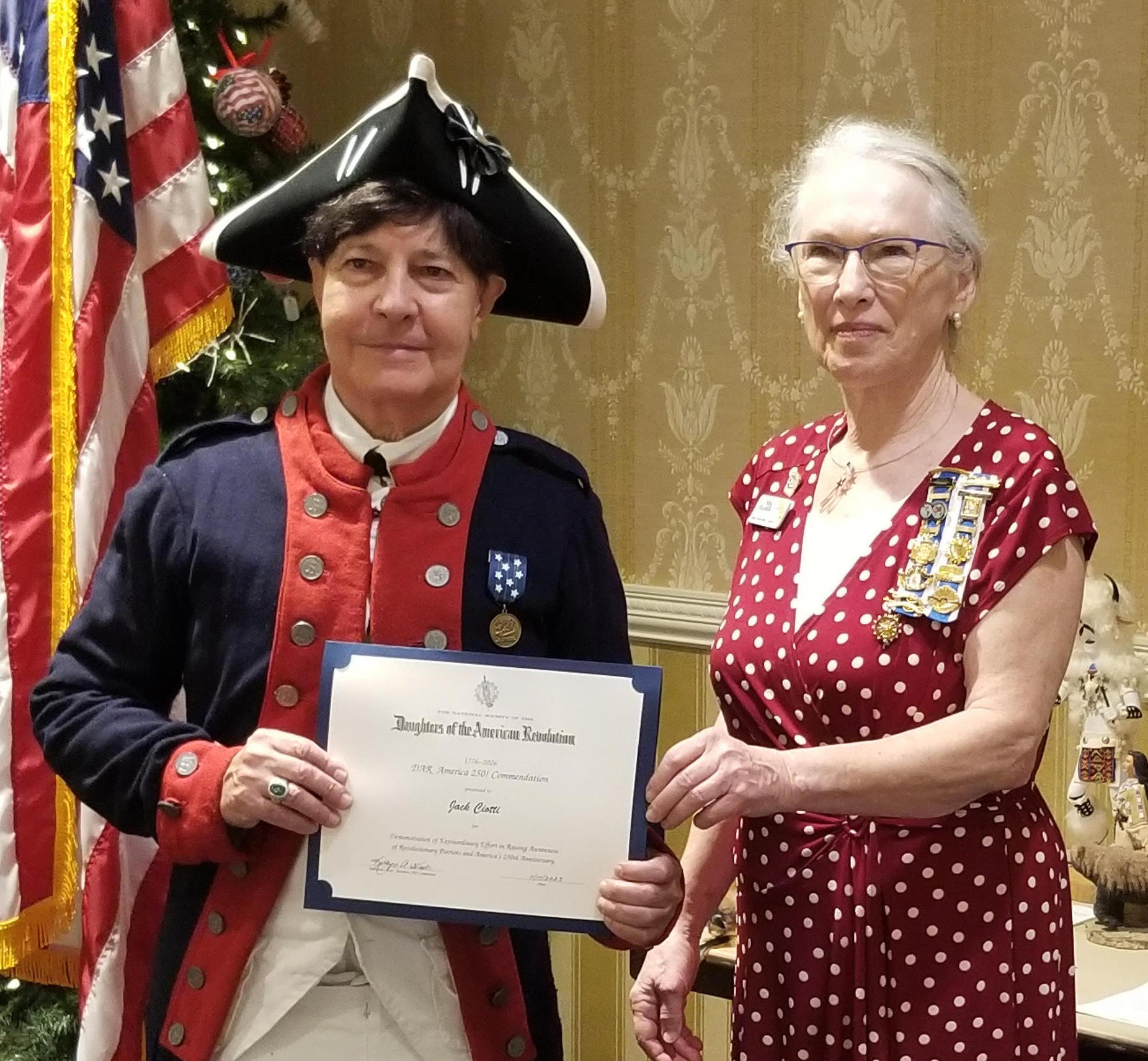 Villager honored for efforts to educate others about American history ...