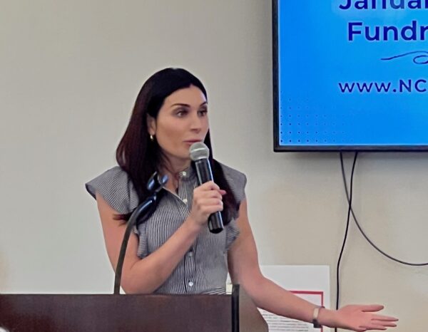 Laura Loomer addressed the audience and said she had dedicated herself to raise funds for Jauary 6 defendants . She said she has raised over $250,000