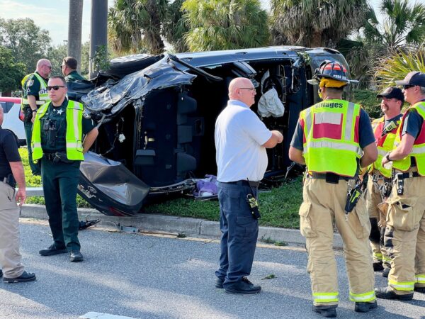 The Villages Public Safety Department was on the scene of the crash