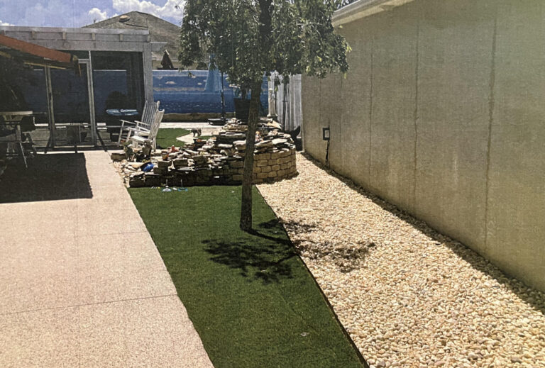 The artificial turf will have to be removed from a home in the Haciendas of Mission Hills.