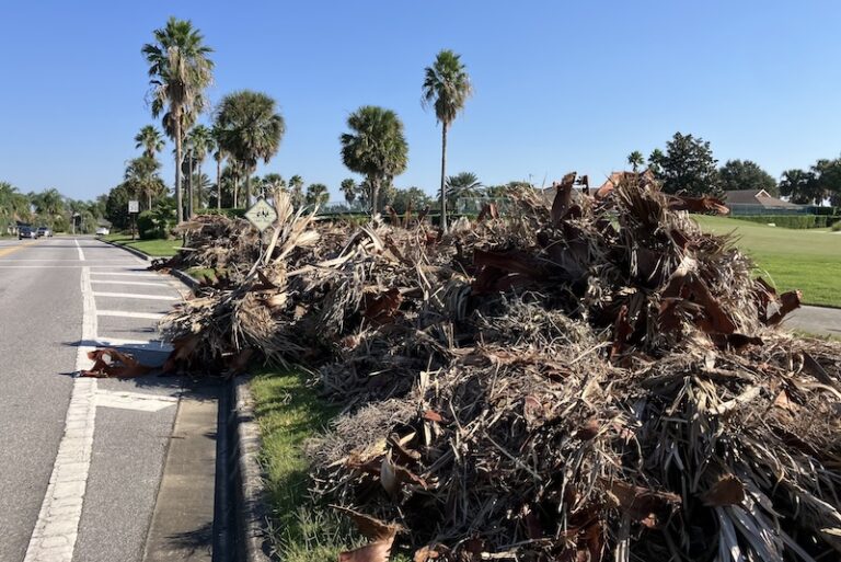 Debris from Hurricane Milton