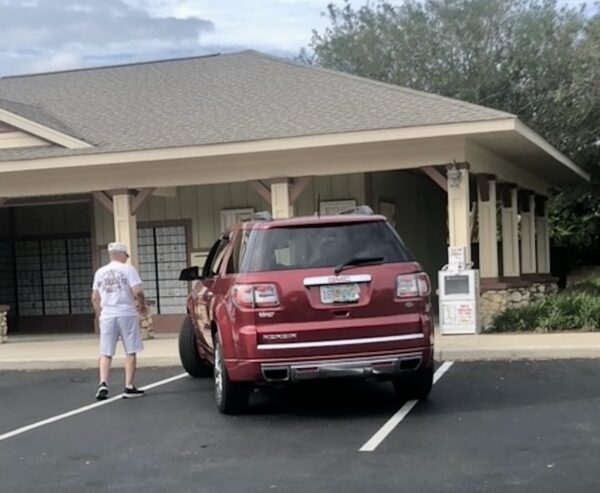 This driver was caught in the act doing some Bad Parking at the Hemingway Postal Station