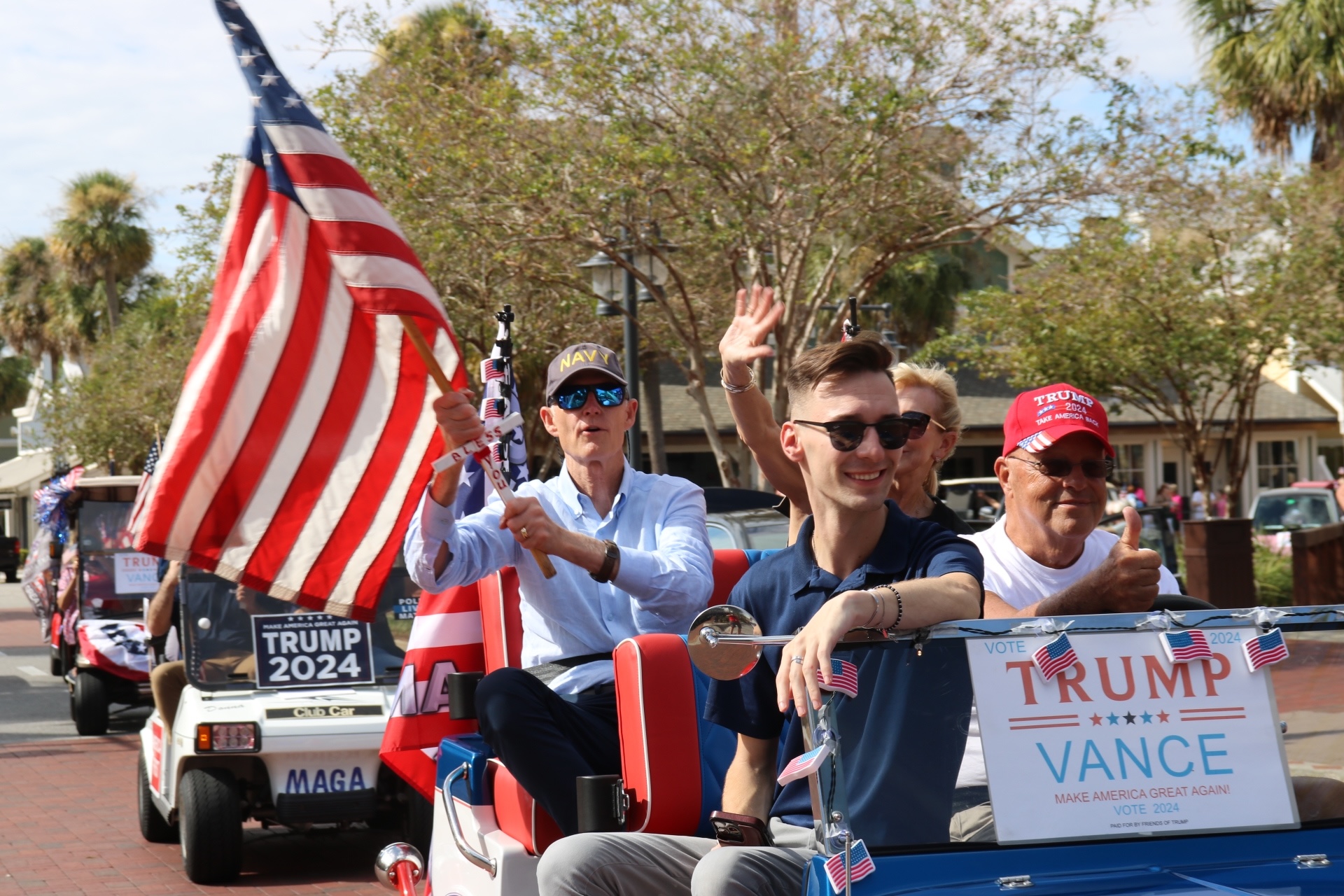 Rick Scott leads largest Trump golf cart parade in history The Villages