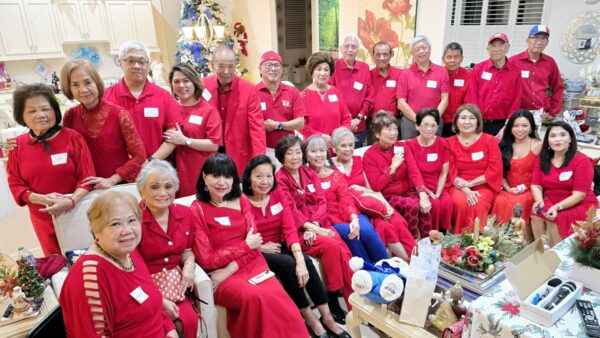 Filipino friends gathered for a Christmas party in The Villages