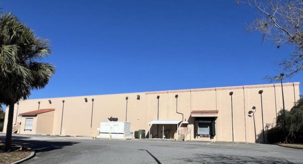 The loading dock has been vacant for many months at the former Daily Sun print facility on Rolling Acres Road