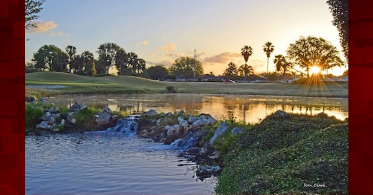 Sunrise At Tally Ho Golf Course In The Villages Villages