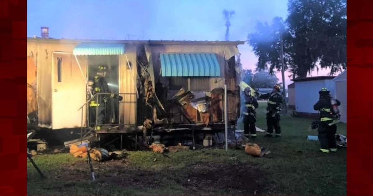 Leesburg Firefighters Battle Blaze In Vacant Mobile Home - Villages ...