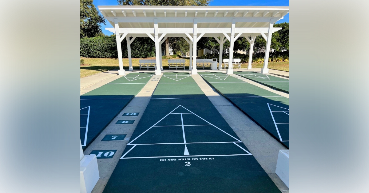 Newly resurfaced shuffleboard courts have reopened at Church Street