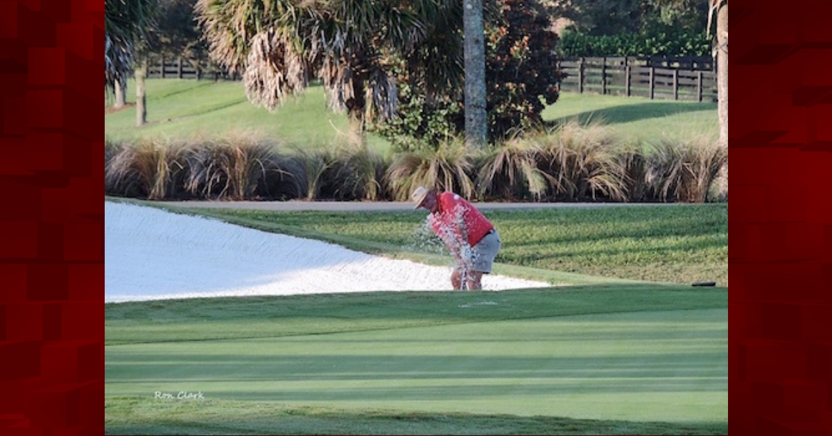 Golfer on Belmont Executive Golf Course in The Villages